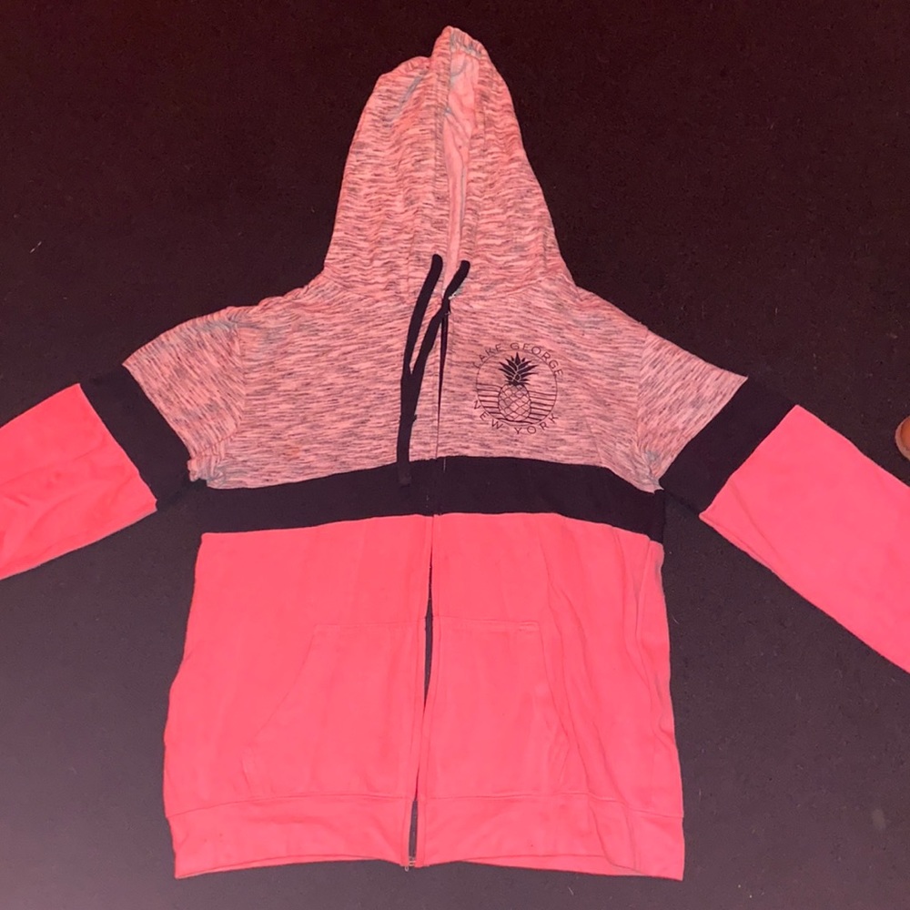 Women’s zip up Lake George New York hoodie